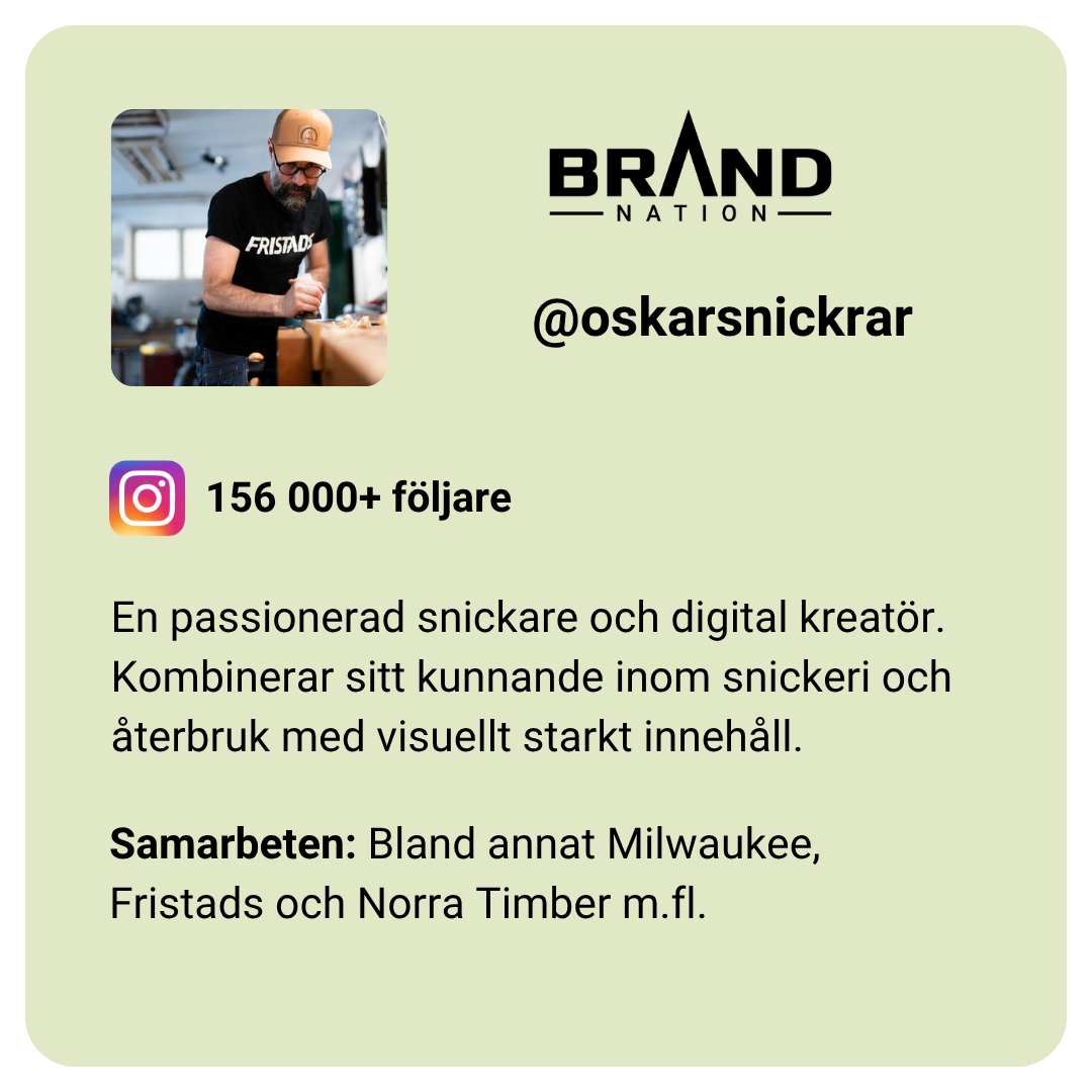 OscarSnickrar hemsidan